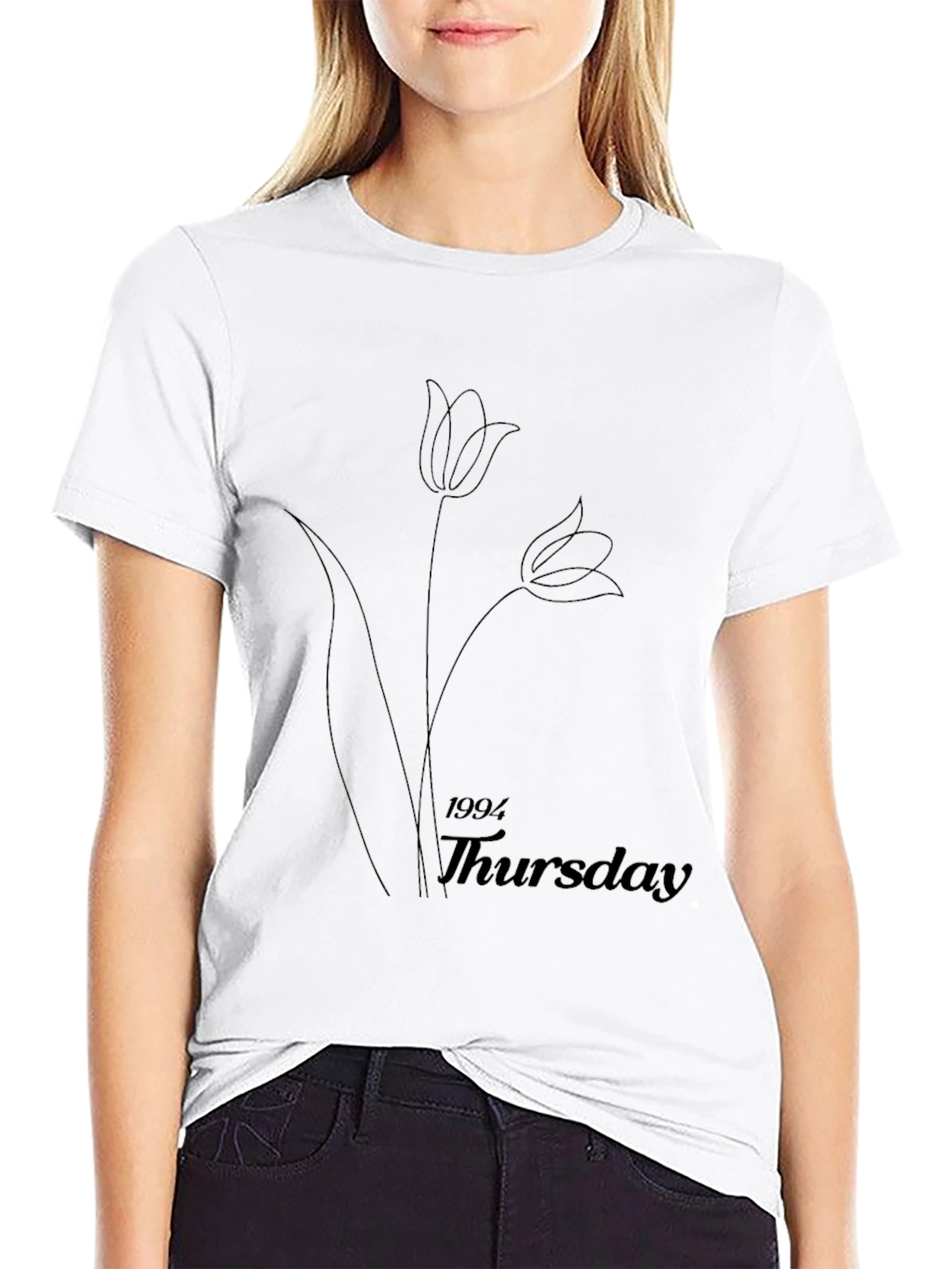 Minimalist 1994 Thursday Black Graphic T-Shirt