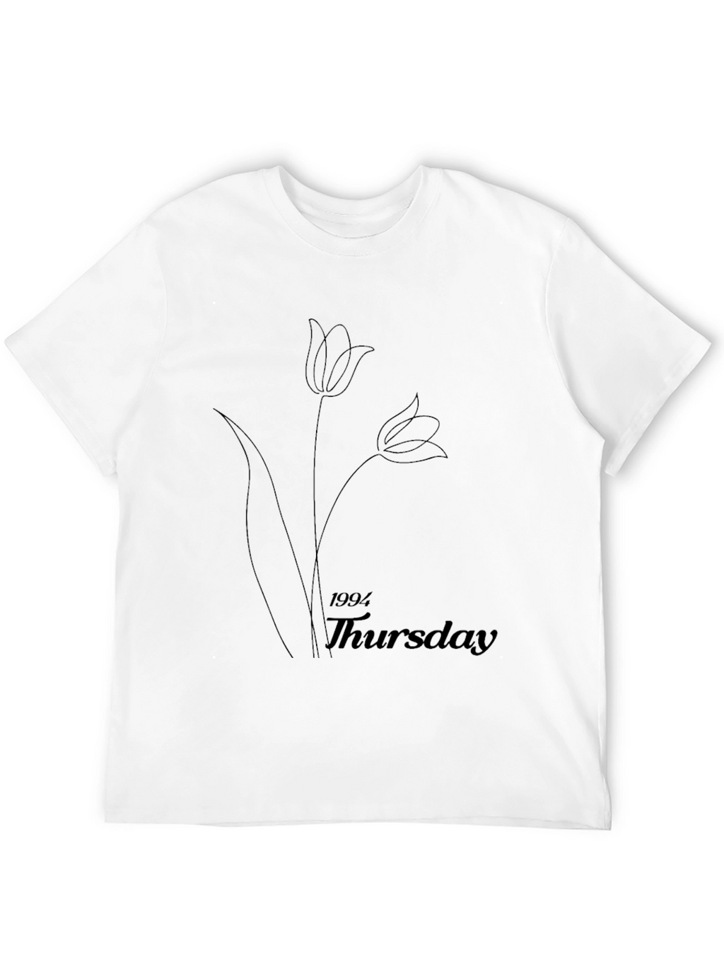 Minimalist 1994 Thursday Black Graphic T-Shirt