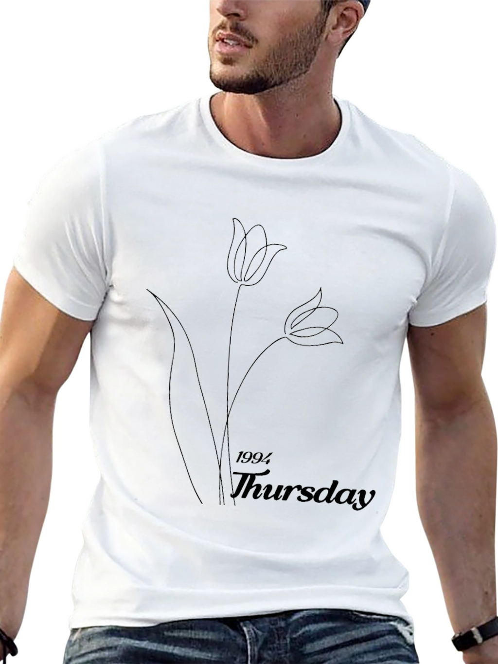 Minimalist 1994 Thursday Black Graphic T-Shirt