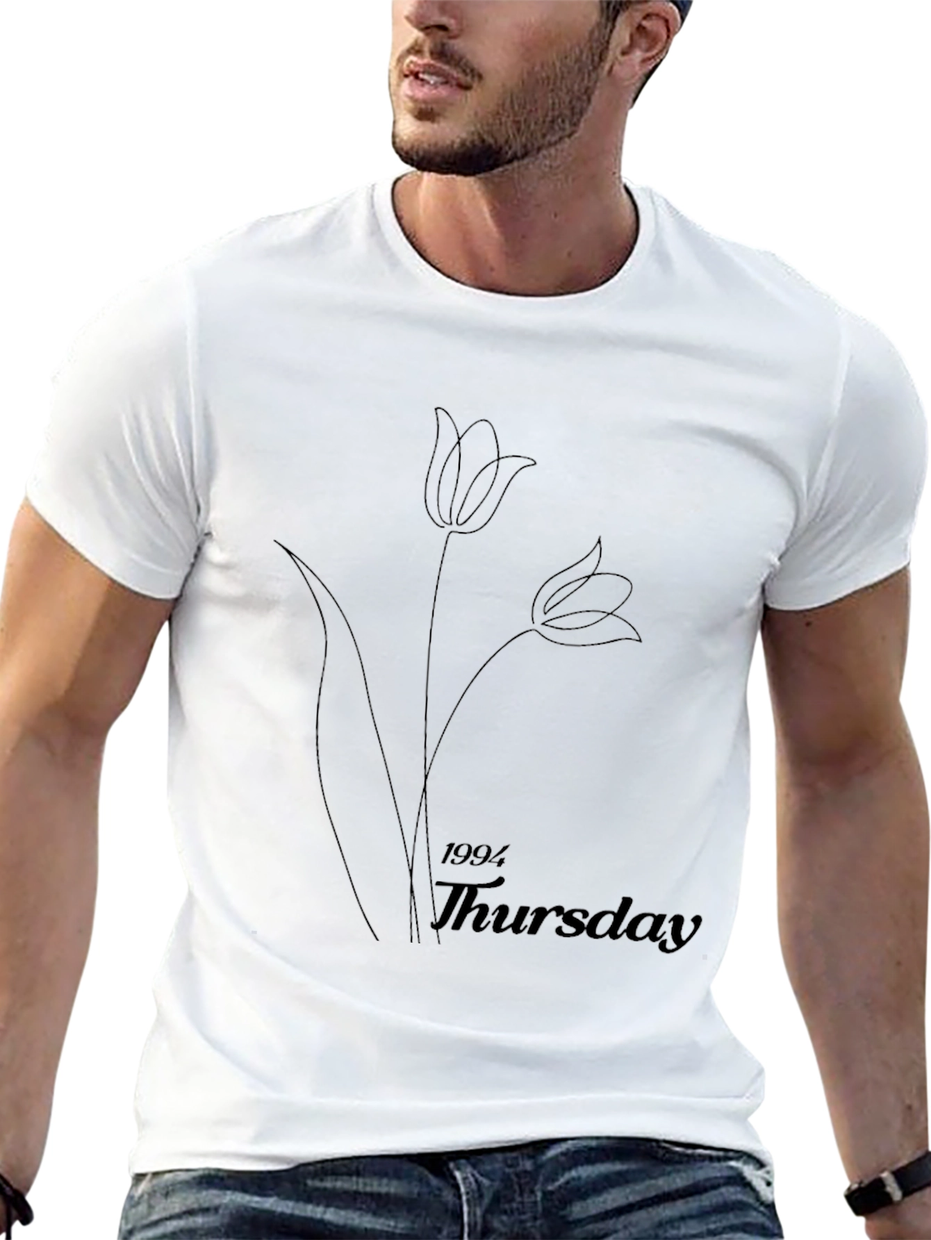Minimalist 1994 Thursday Black Graphic T-Shirt