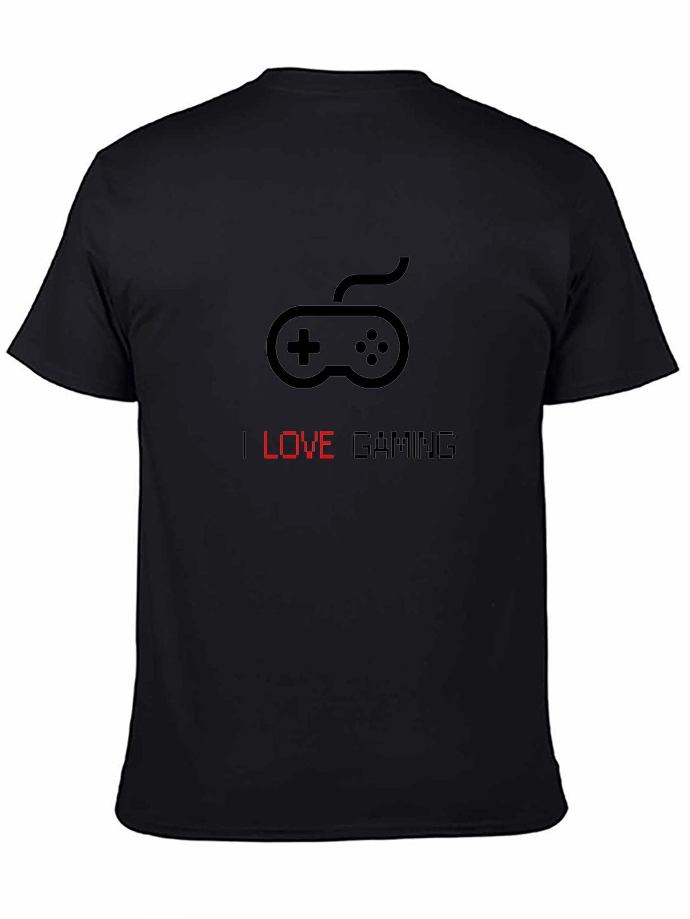 I Love Gaming Black Graphic Tee