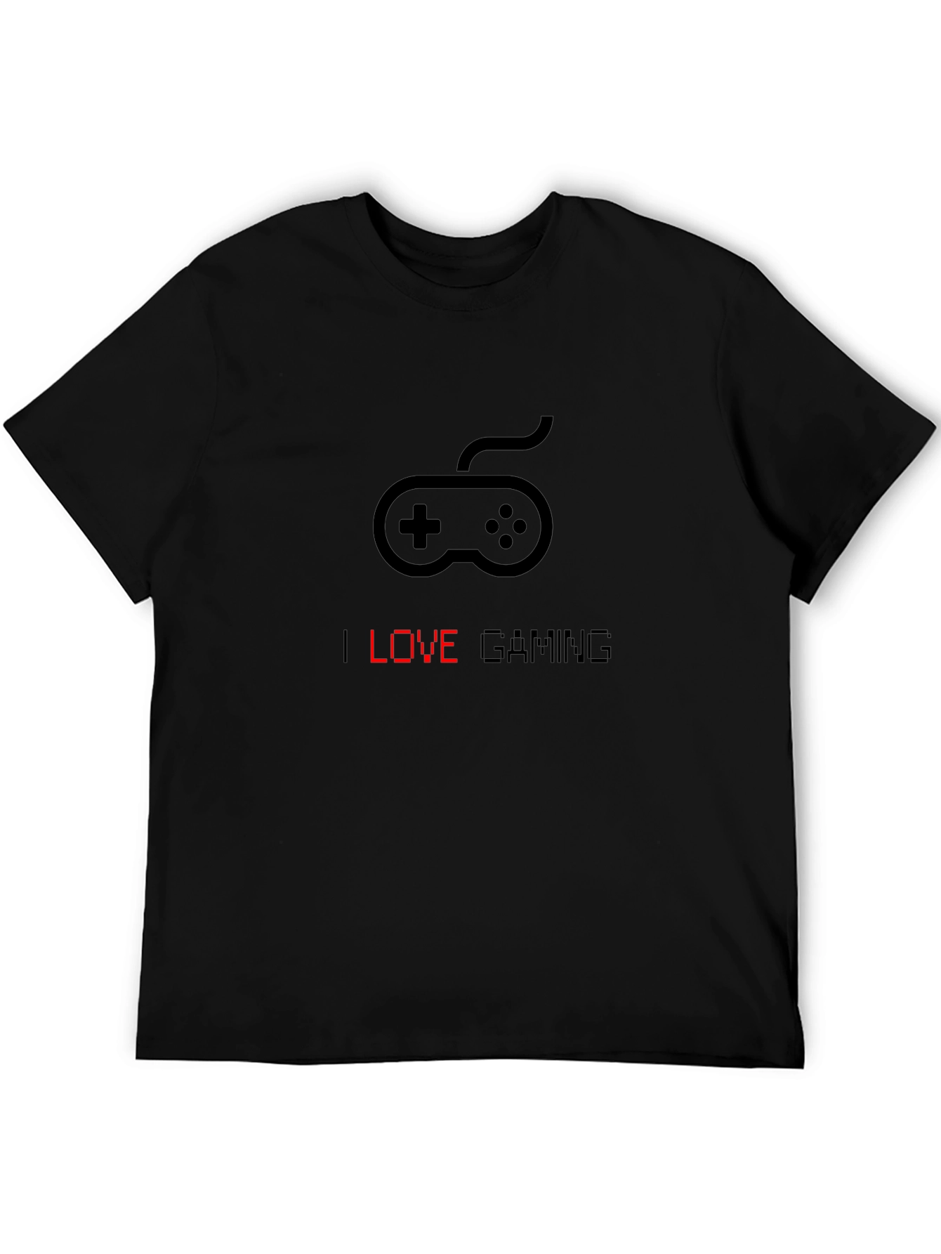 I Love Gaming Black Graphic Tee