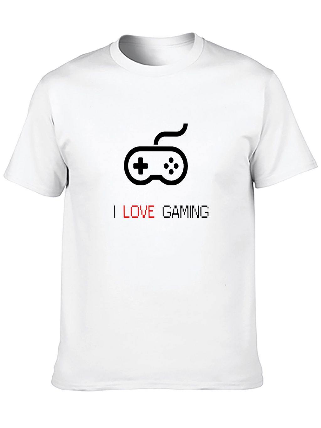 I Love Gaming Black Graphic Tee