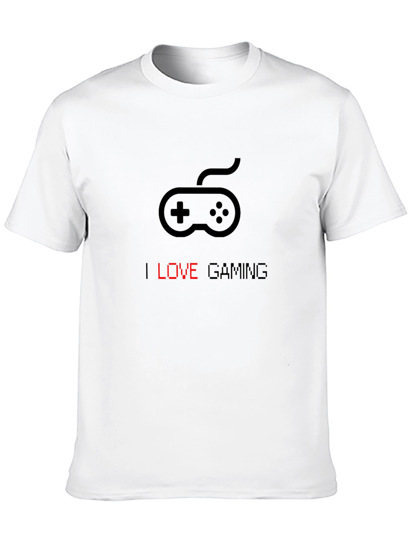 I Love Gaming Black Graphic Tee