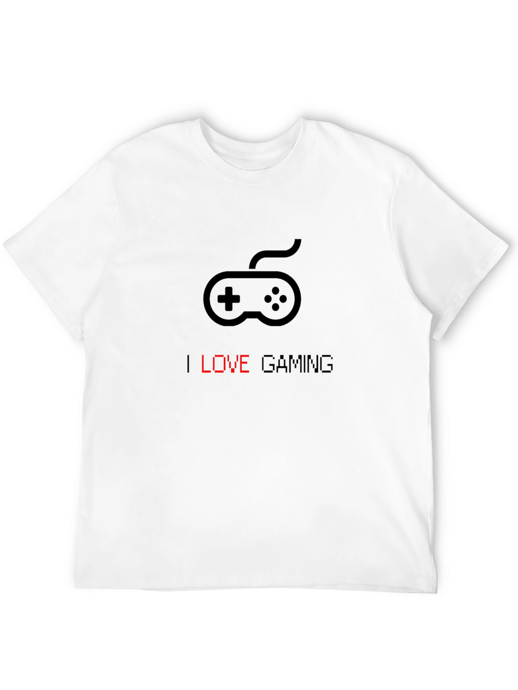 I Love Gaming Black Graphic Tee