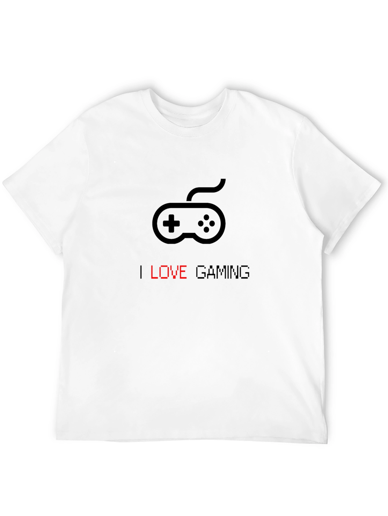I Love Gaming Black Graphic Tee