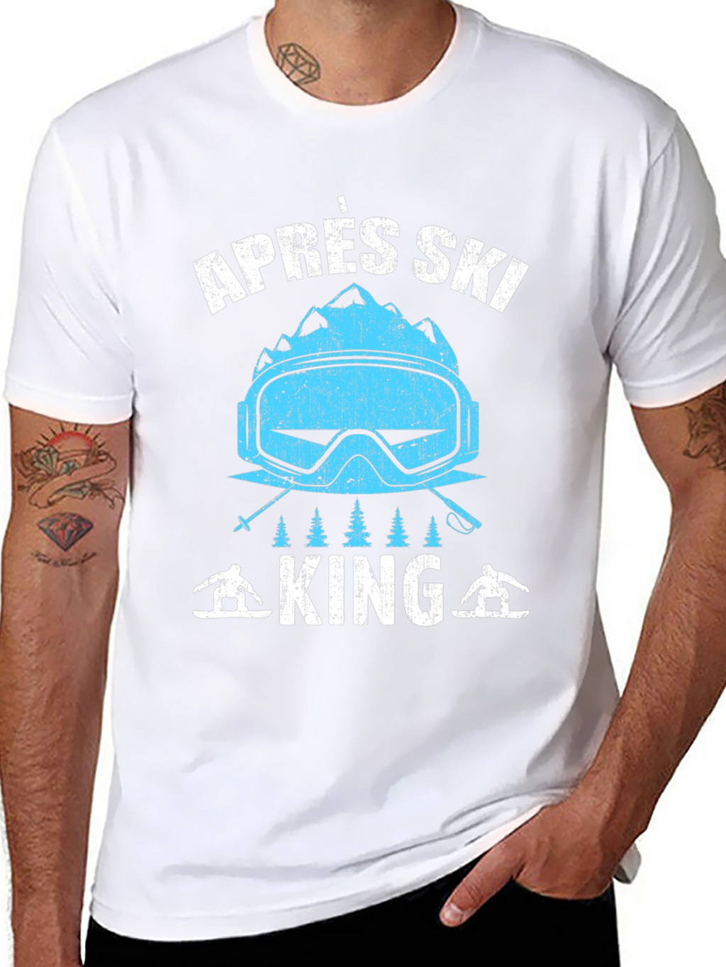 Après Ski King Graphic Tee - Winter Fun T-Shirt