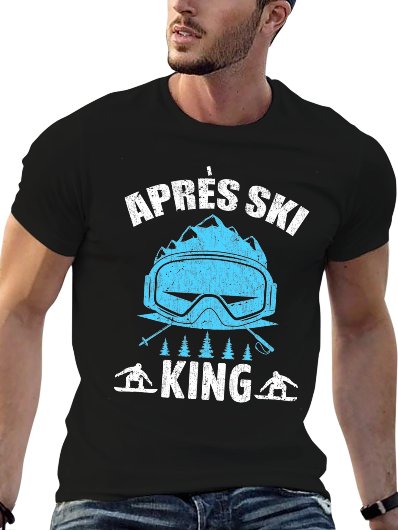Après Ski King Graphic Tee - Winter Fun T-Shirt