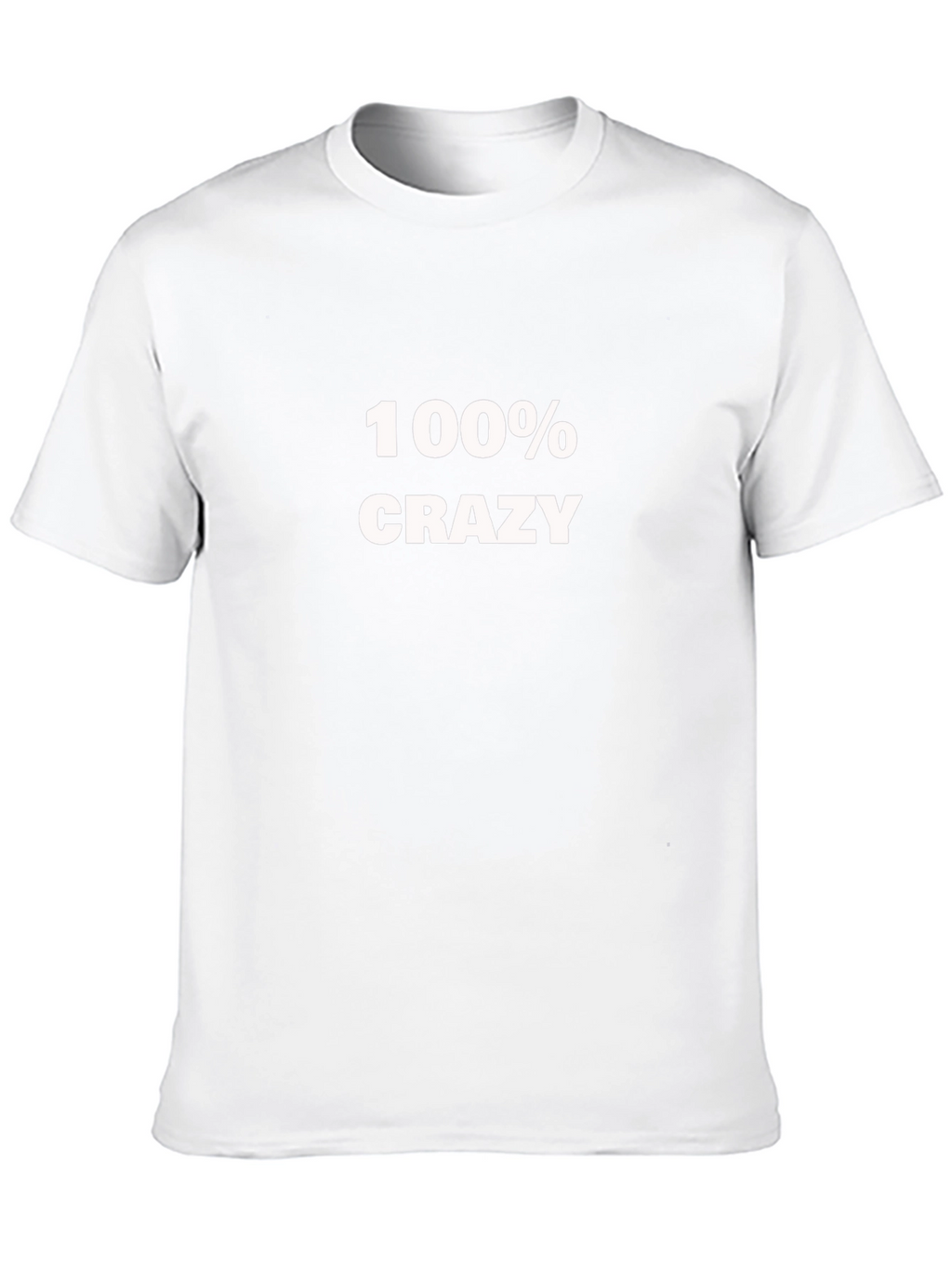 100% Crazy Black T-Shirt