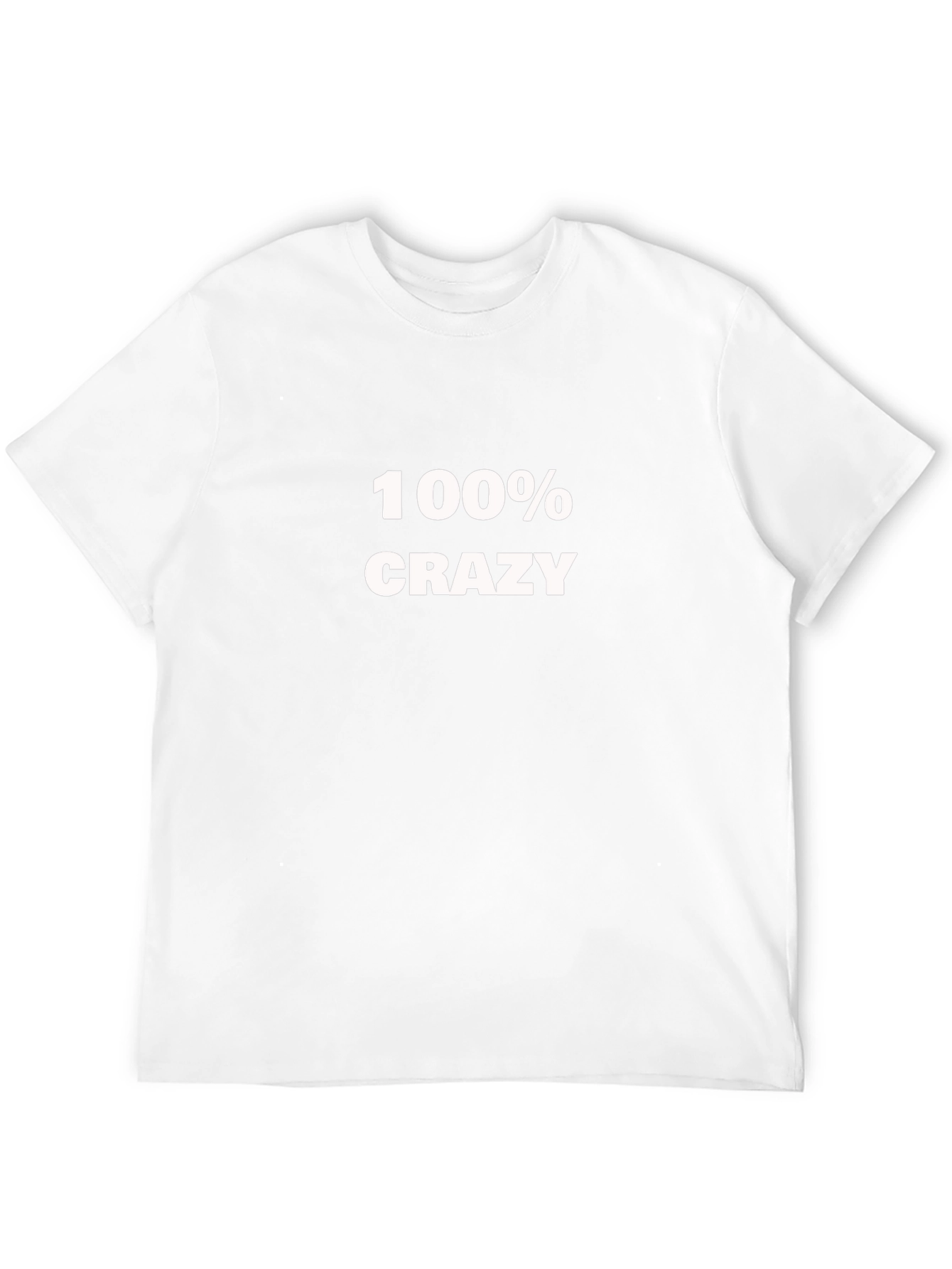 100% Crazy Black T-Shirt