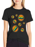 WOW! Graphic Print Black T-Shirt