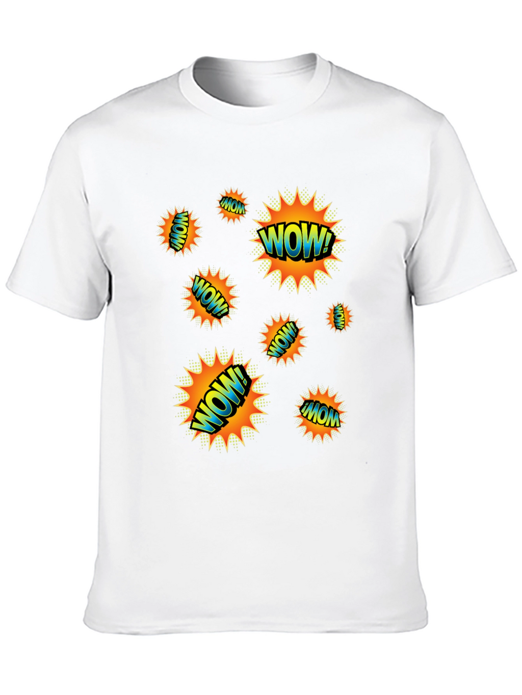 WOW! Graphic Print Black T-Shirt