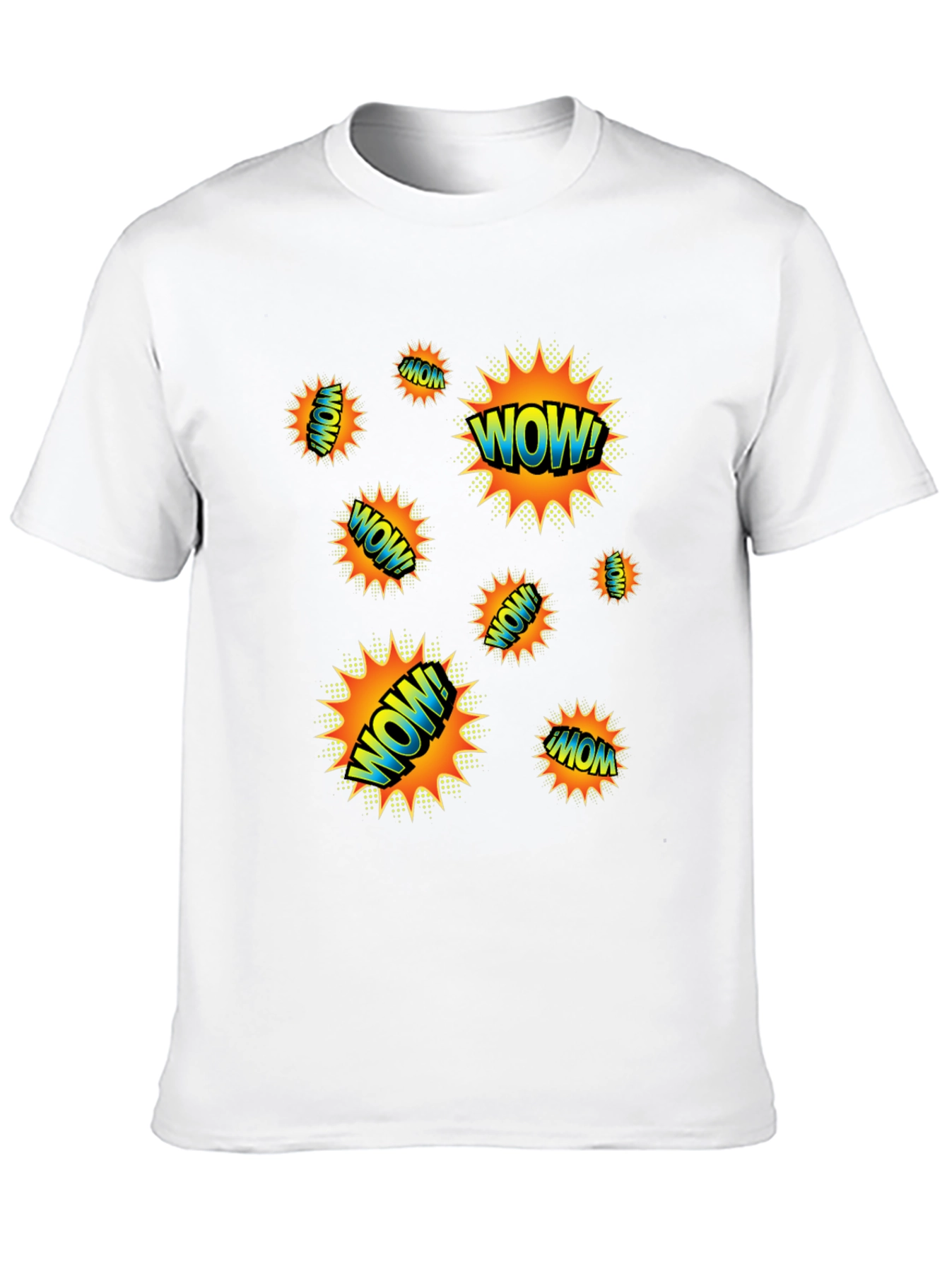 WOW! Graphic Print Black T-Shirt