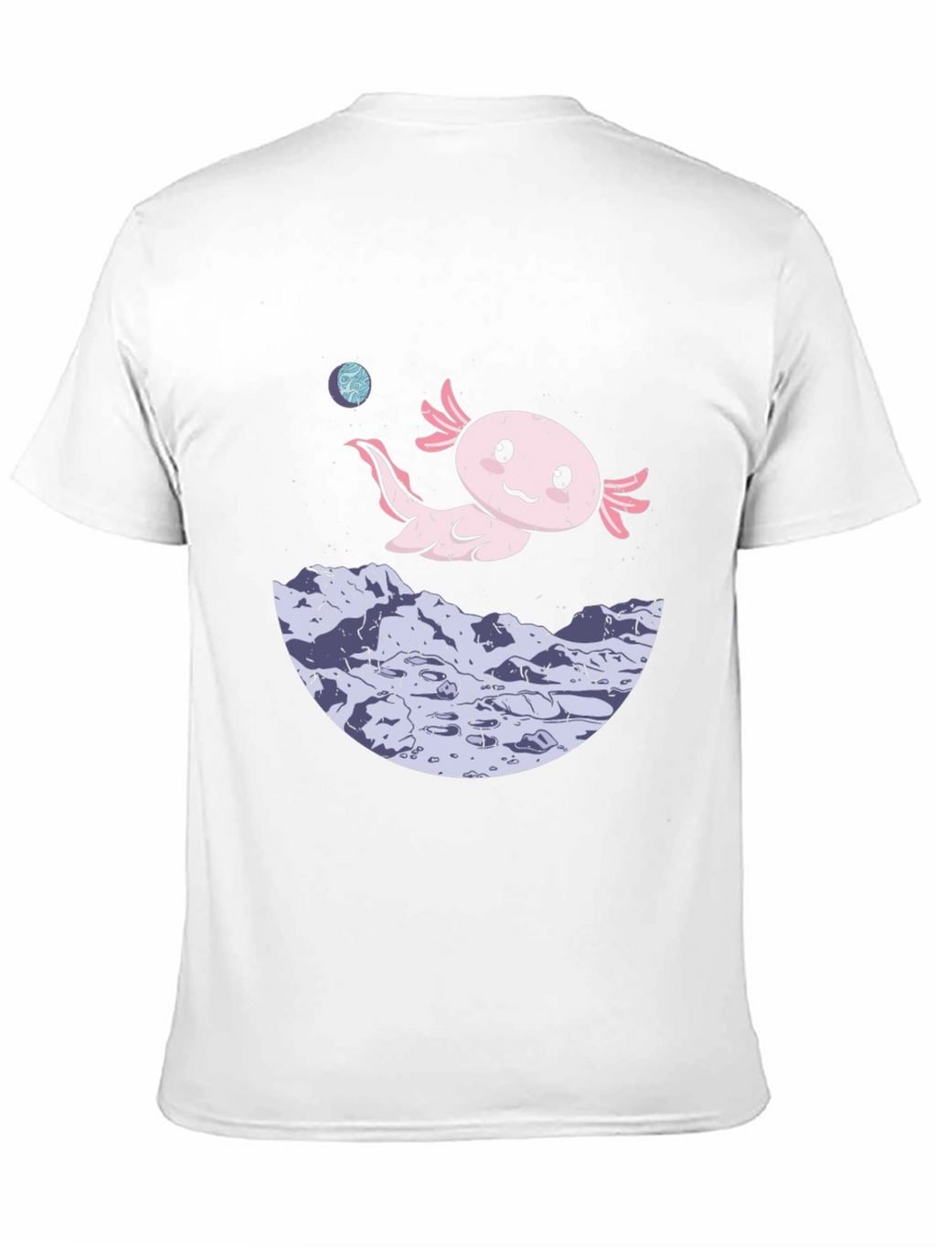 Axolotl Moon T-Shirt - Space Amphibian Tee