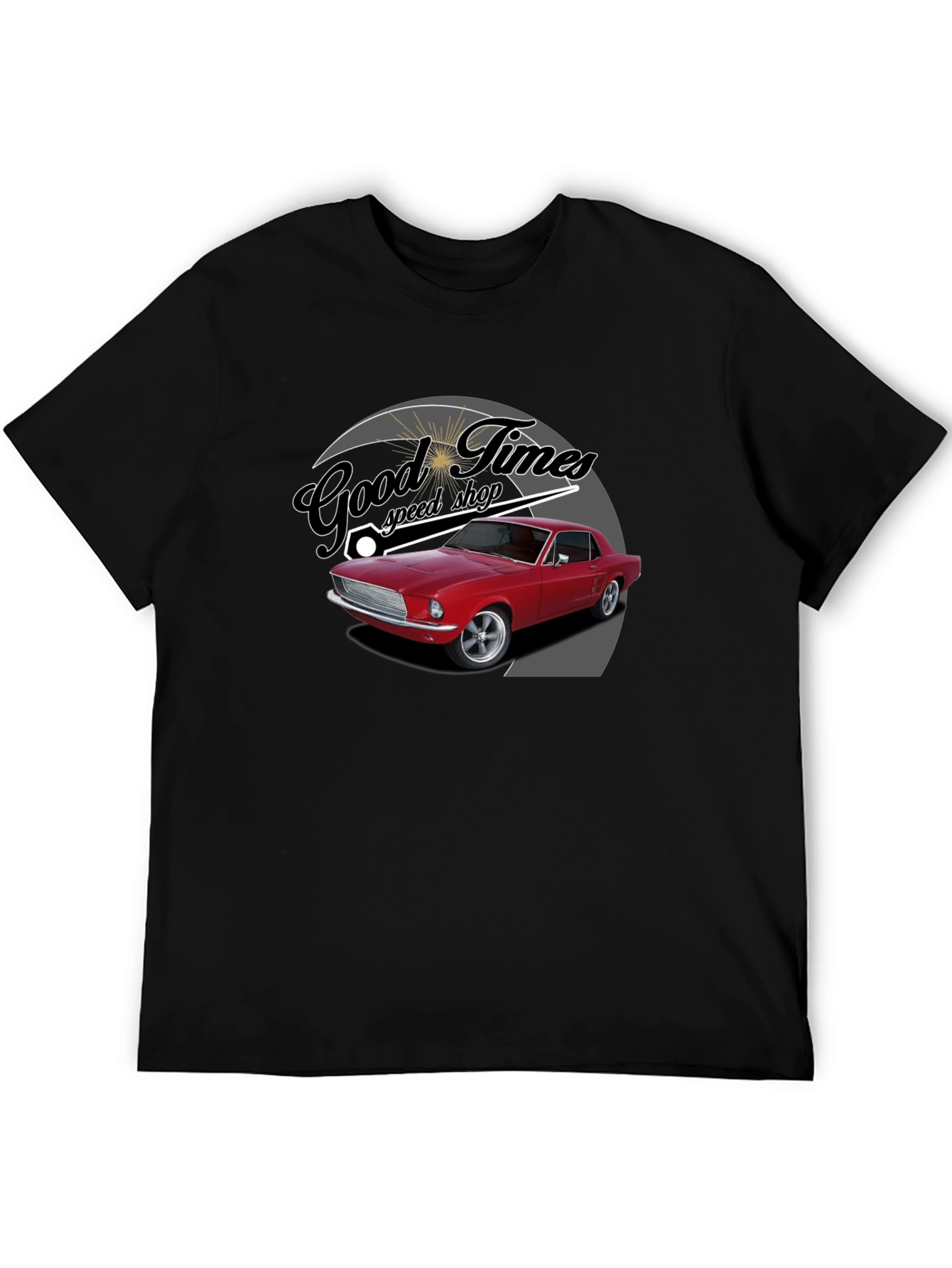 Good Times Speed Shop Car Graphic T-Shirt