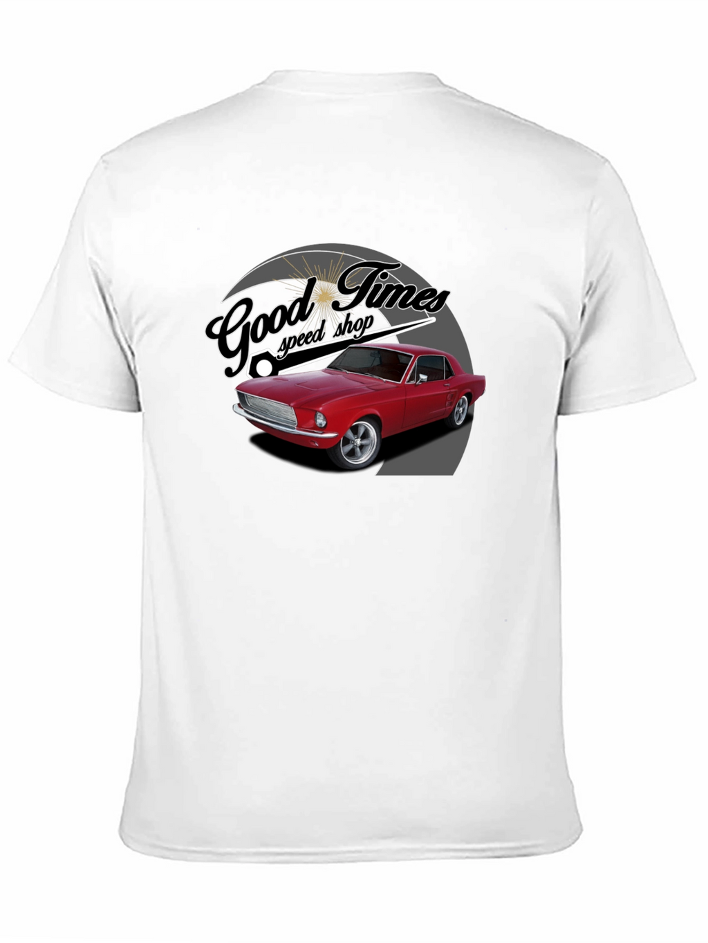 Good Times Speed Shop Car Graphic T-Shirt