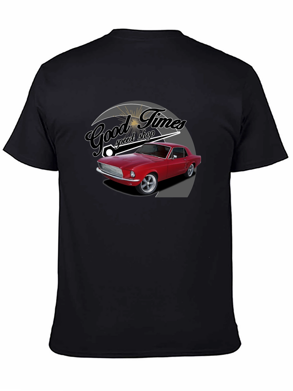 Good Times Speed Shop Car Graphic T-Shirt