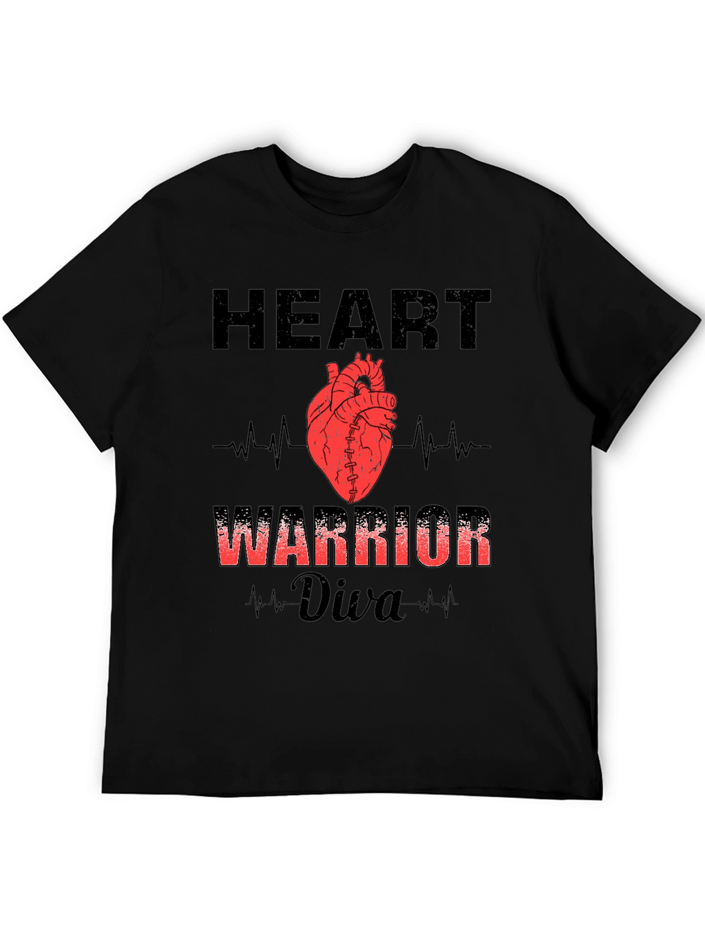 Heart Warrior Diva Graphic T-Shirt