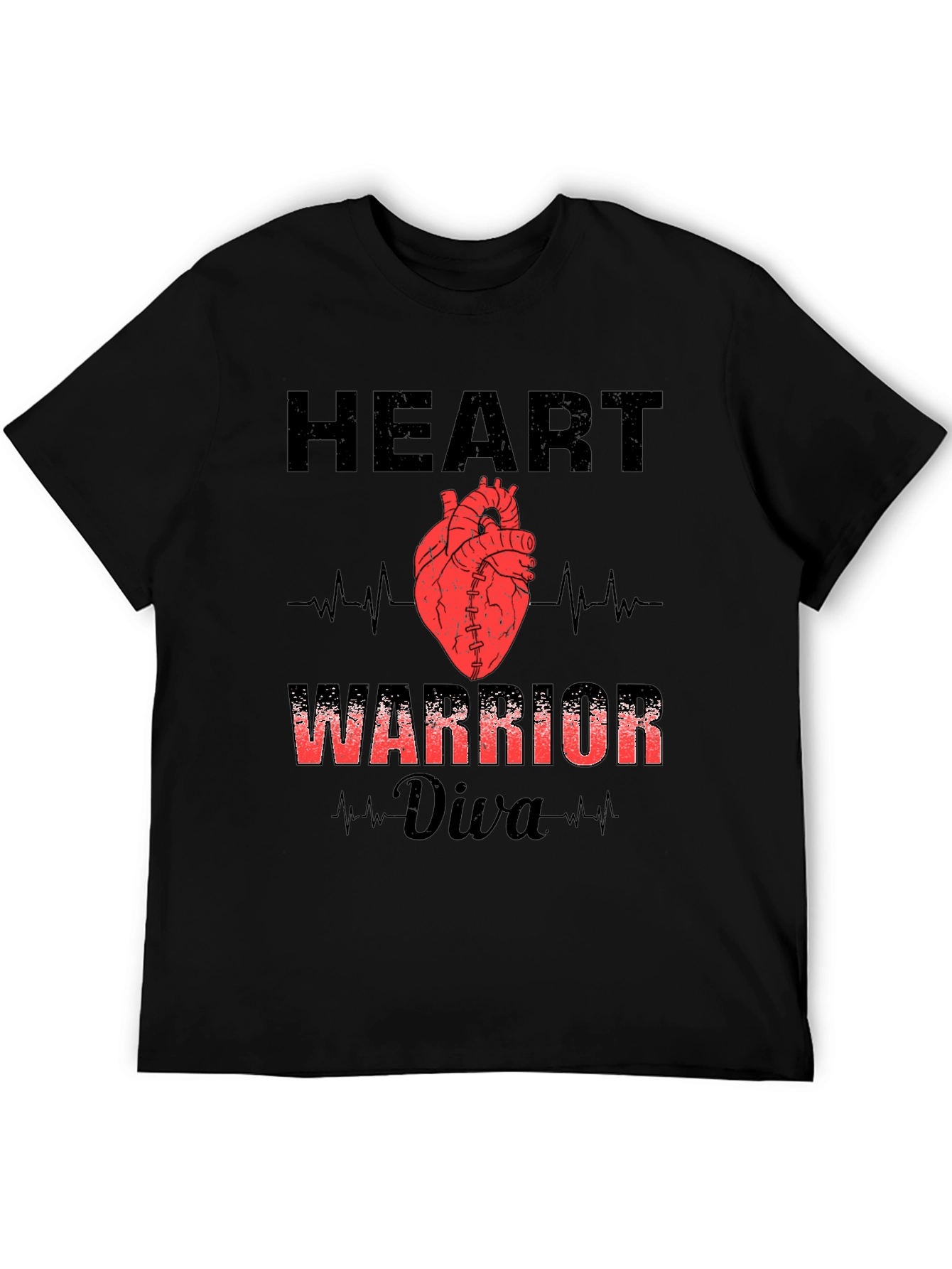 Heart Warrior Diva Graphic T-Shirt