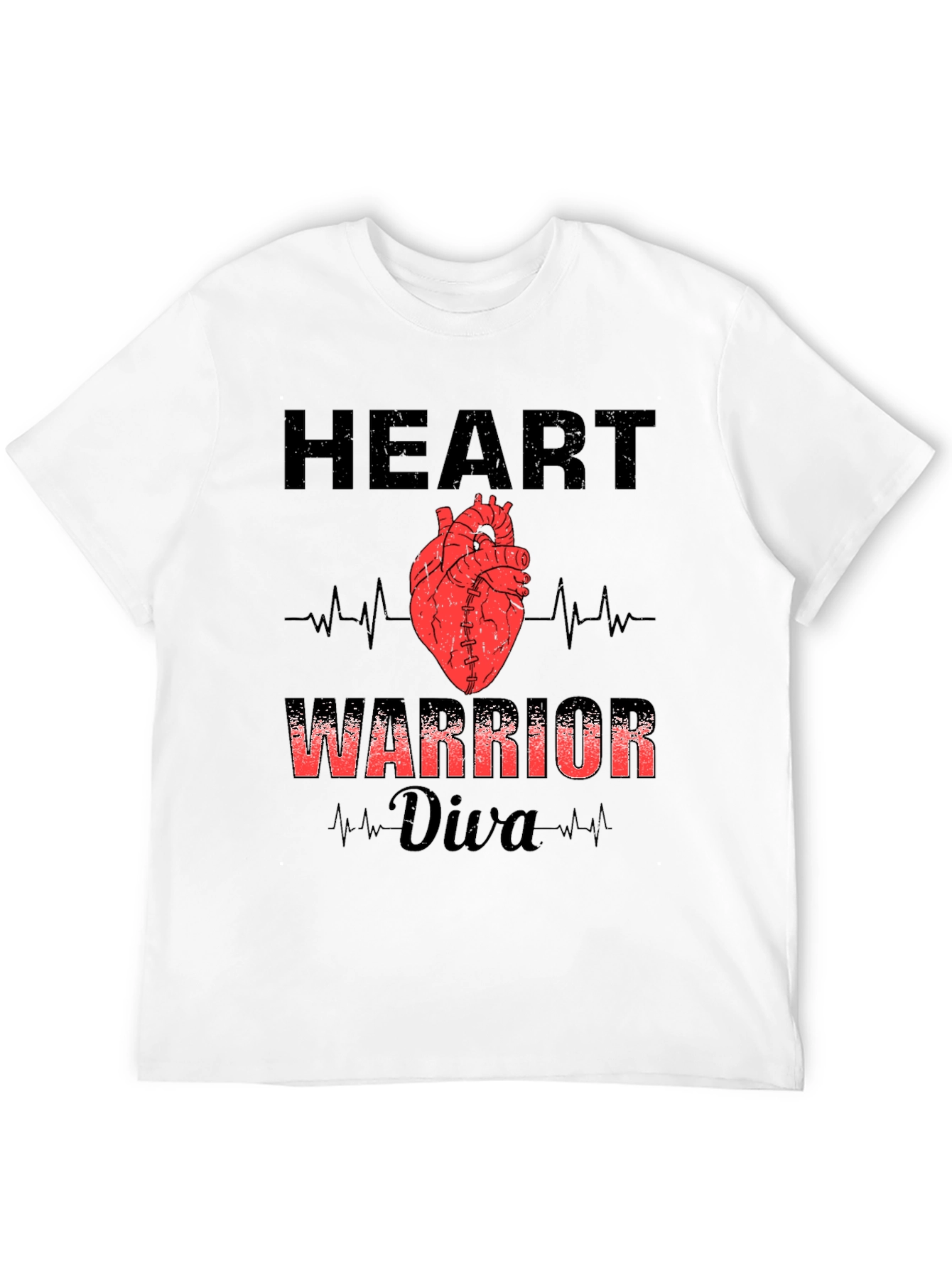 Heart Warrior Diva Graphic T-Shirt