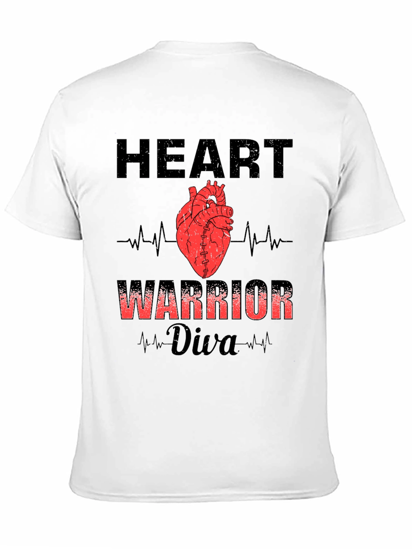 Heart Warrior Diva Graphic T-Shirt