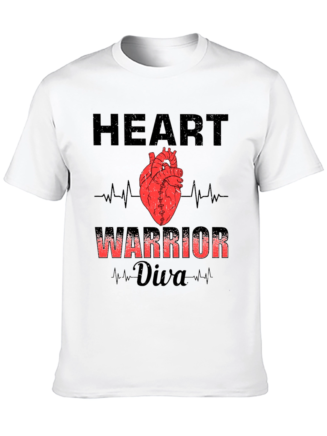 Heart Warrior Diva Graphic T-Shirt