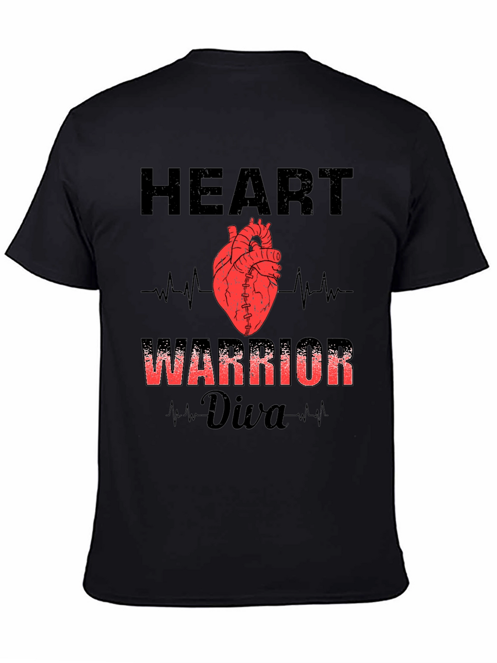 Heart Warrior Diva Graphic T-Shirt
