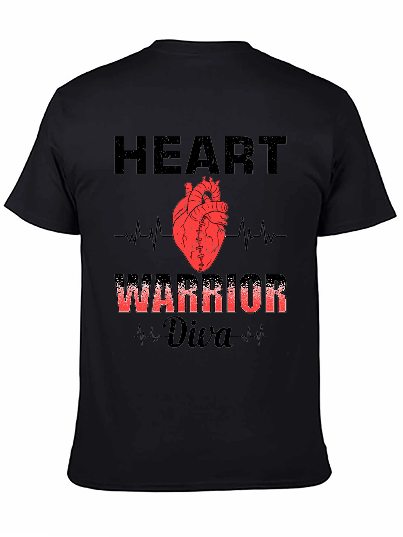 Heart Warrior Diva Graphic T-Shirt