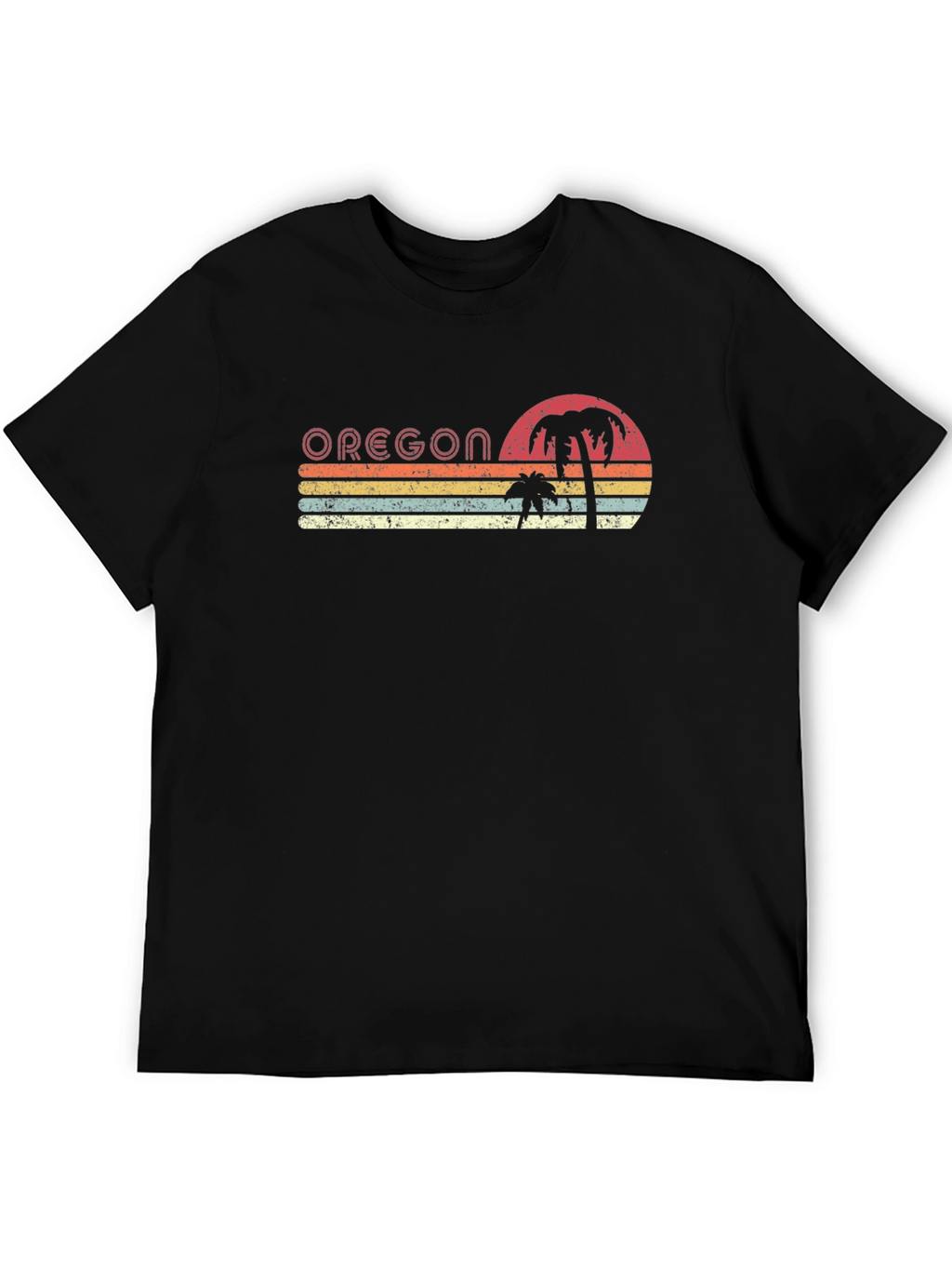 Oregon Retro Palm Tree T-Shirt