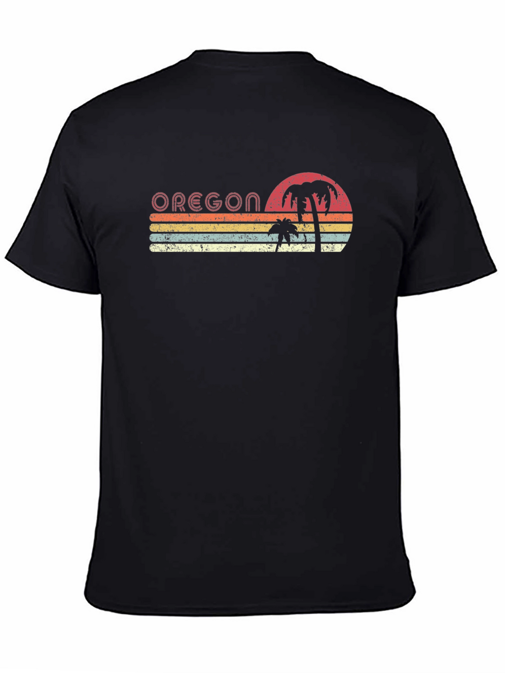 Oregon Retro Palm Tree T-Shirt