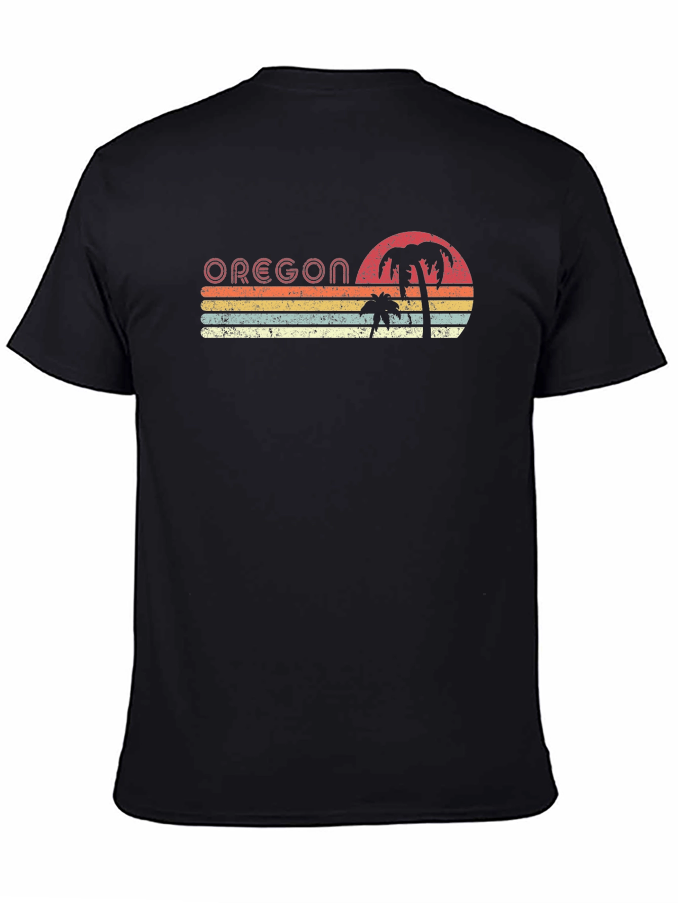 Oregon Retro Palm Tree T-Shirt