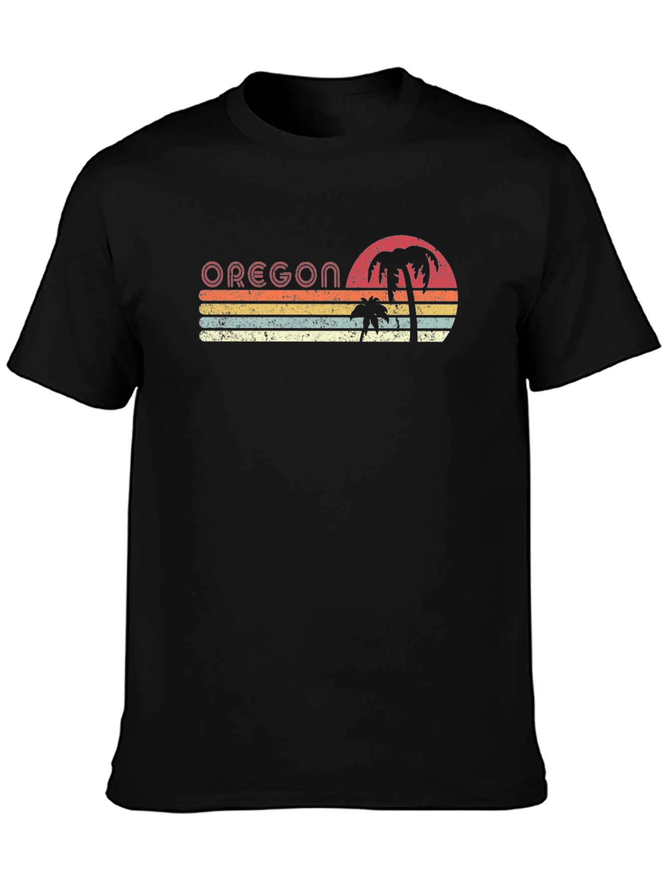 Oregon Retro Palm Tree T-Shirt
