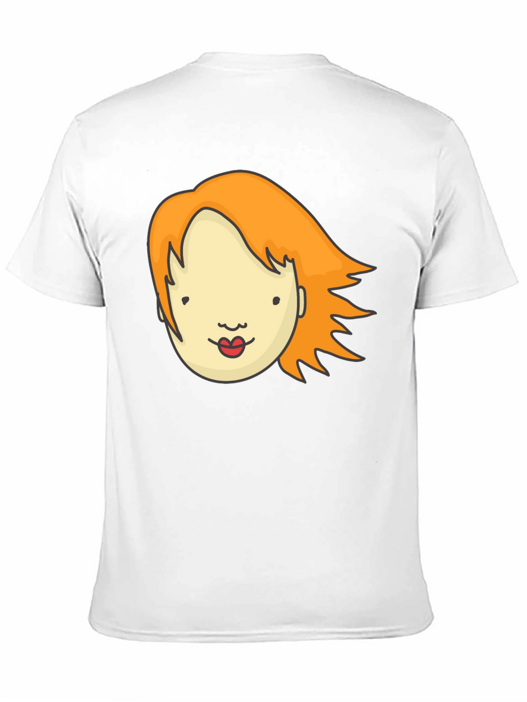 Cartoon Face Graphic T-Shirt - Unisex Black Tee