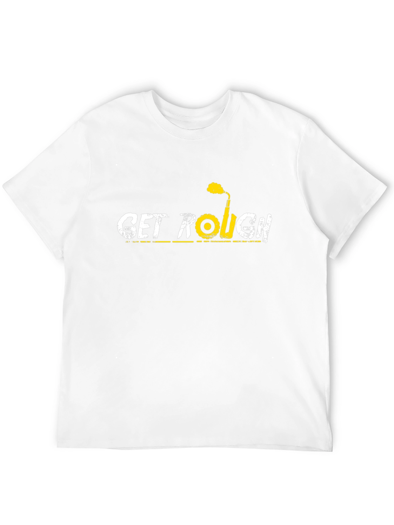 Get Rough Black Cotton Graphic Tee