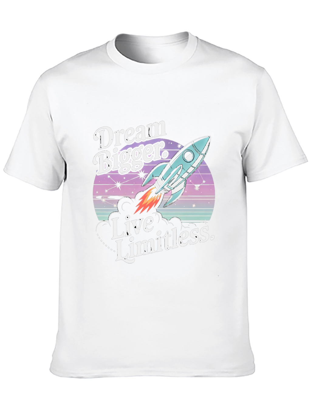 Dream Bigger Rocket Graphic Tee - Premium Unisex T-Shirt