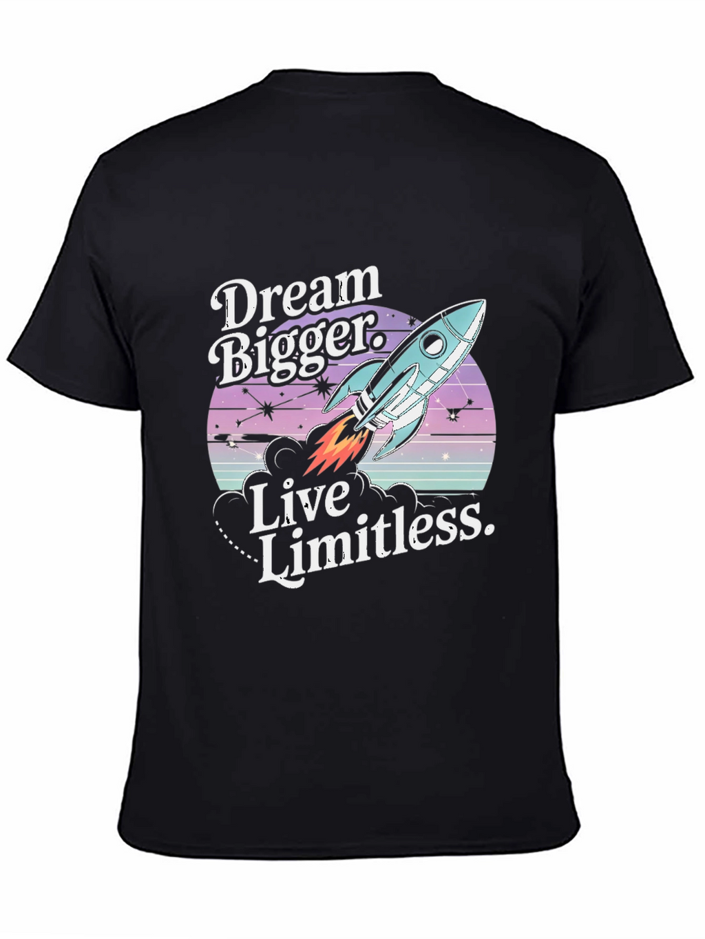 Dream Bigger Rocket Graphic Tee - Premium Unisex T-Shirt