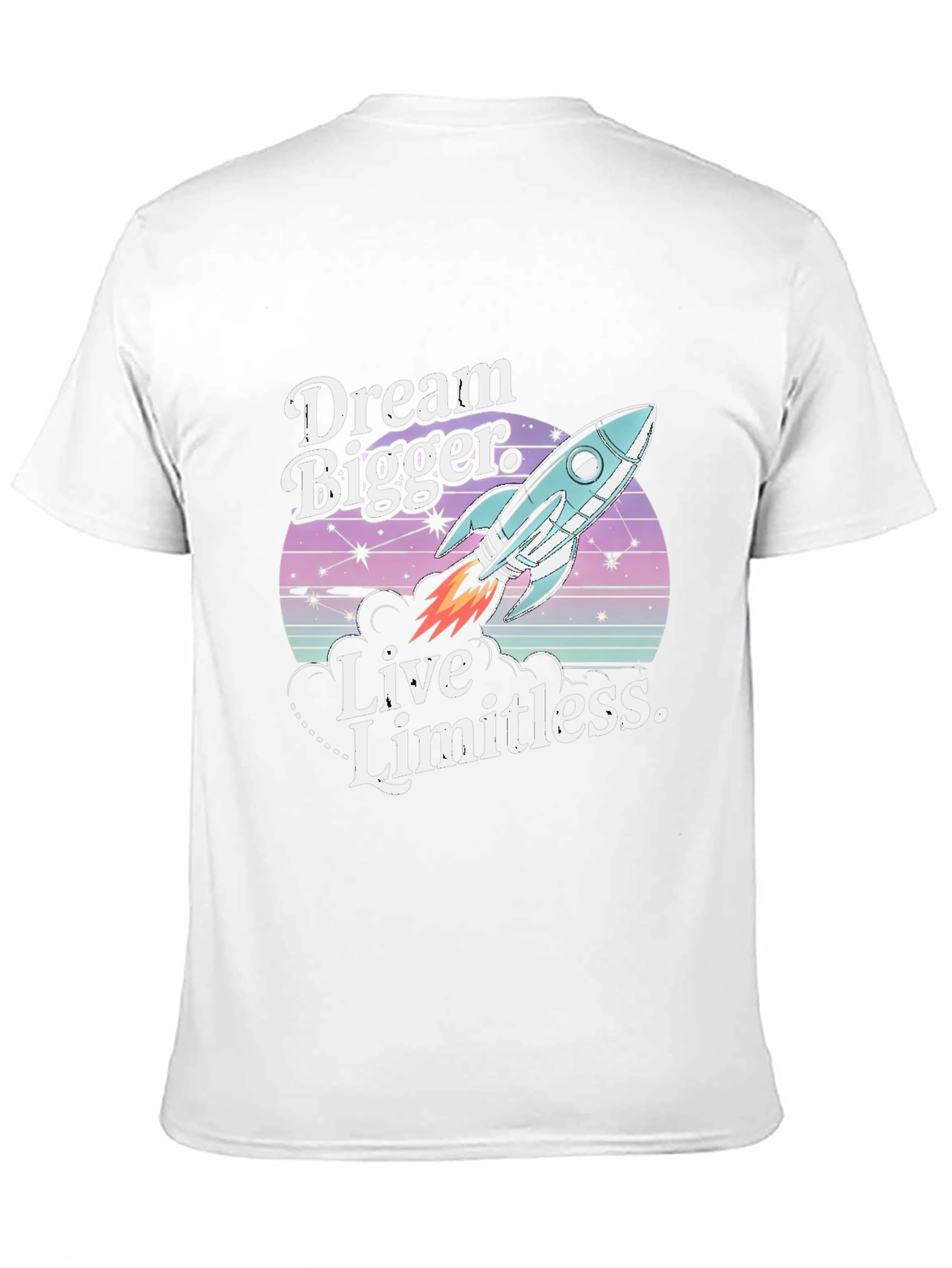 Dream Bigger Rocket Graphic Tee - Premium Unisex T-Shirt