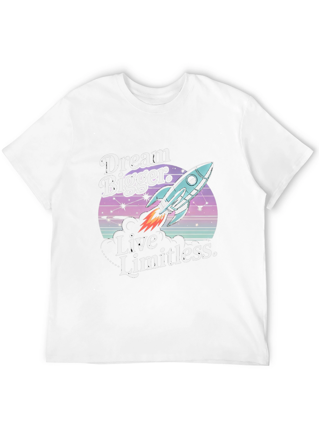 Dream Bigger Rocket Graphic Tee - Premium Unisex T-Shirt