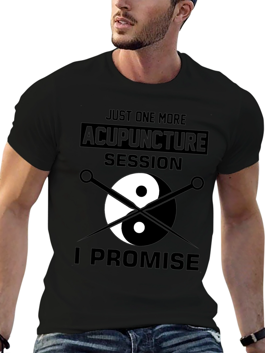 Acupuncture Session Yin Yang Graphic T-Shirt