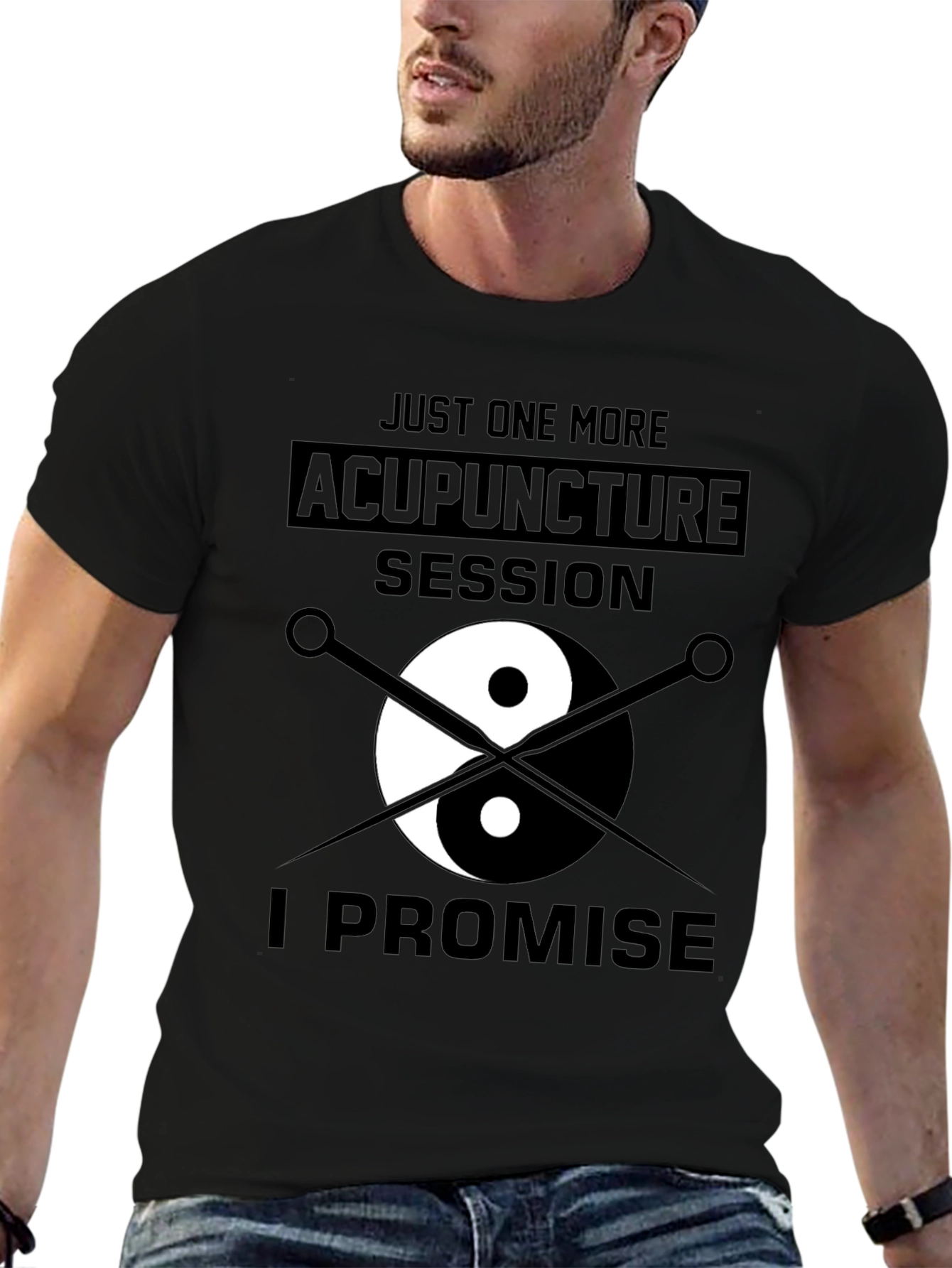 Acupuncture Session Yin Yang Graphic T-Shirt