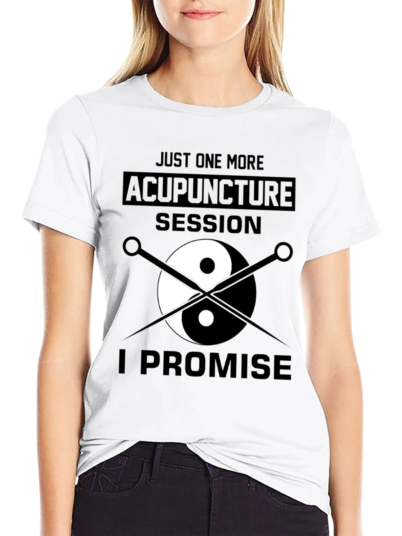 Acupuncture Session Yin Yang Graphic T-Shirt