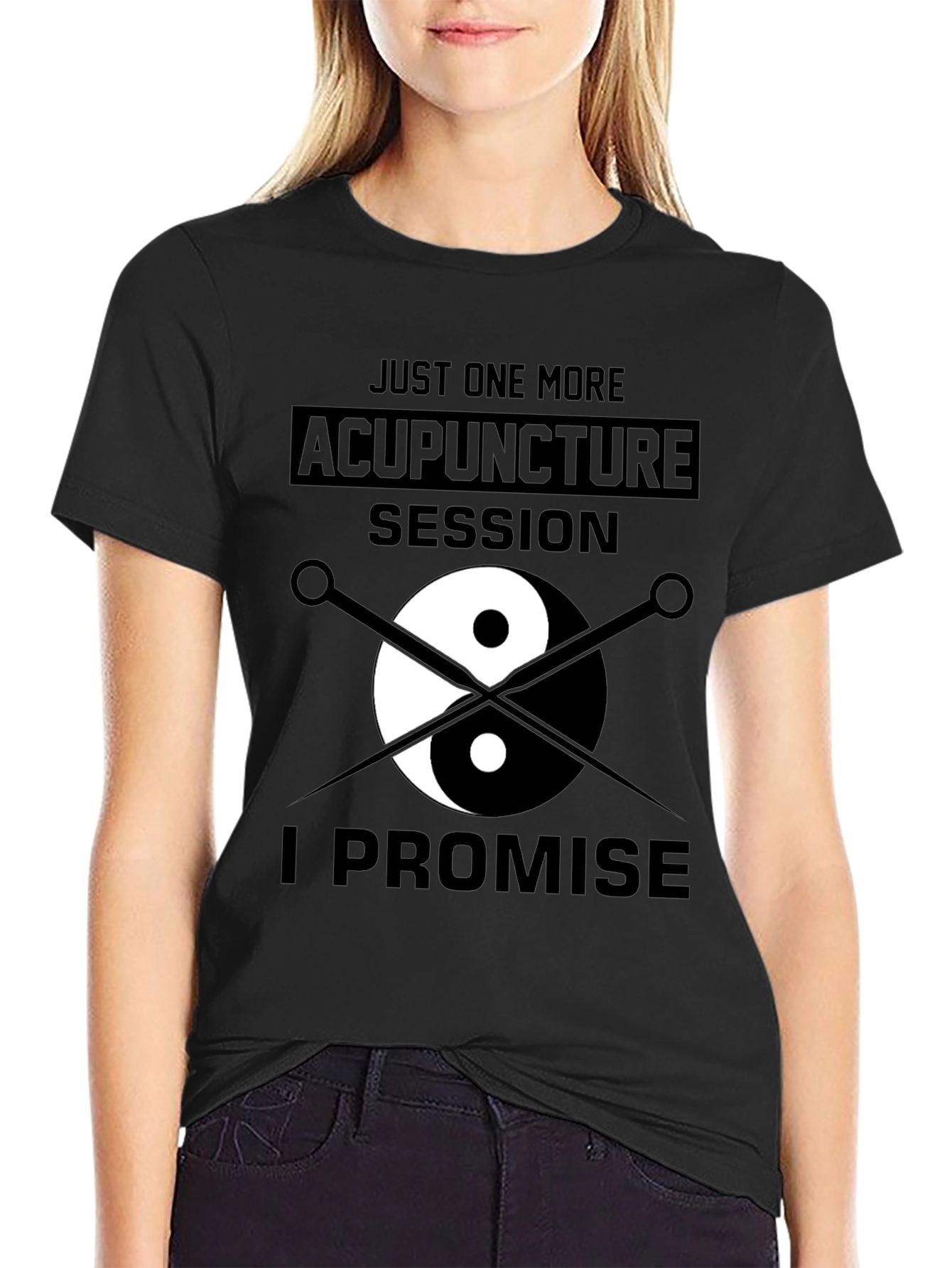 Acupuncture Session Yin Yang Graphic T-Shirt