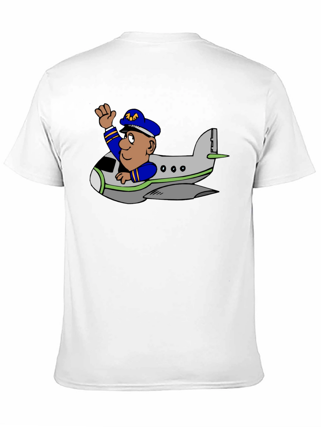 Pilot in Plane Graphic T-Shirt