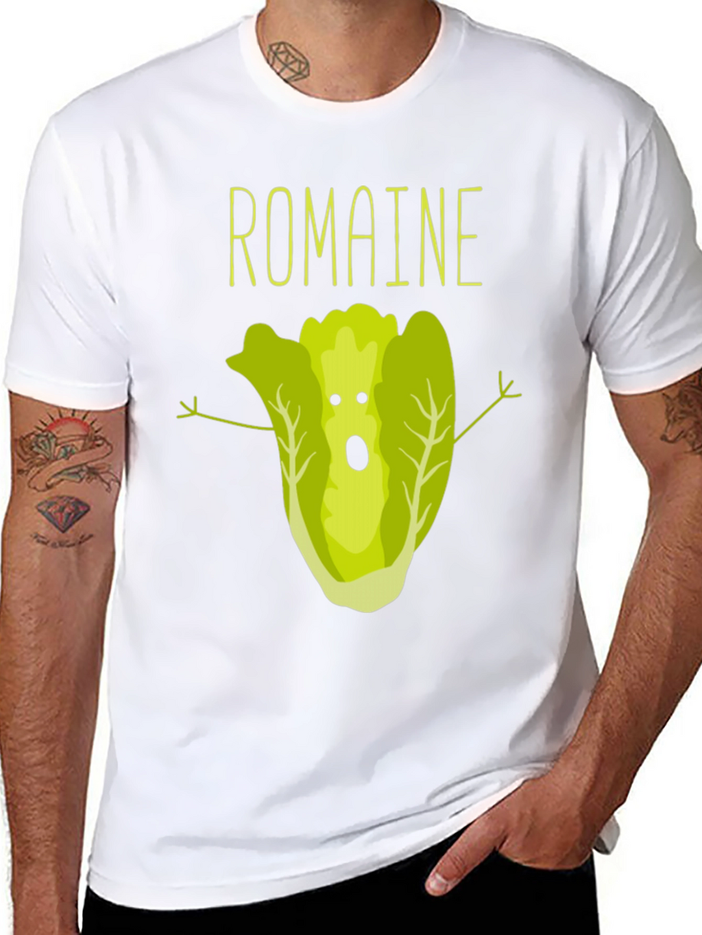 Romaine Lettuce Funny Vegan T-Shirt