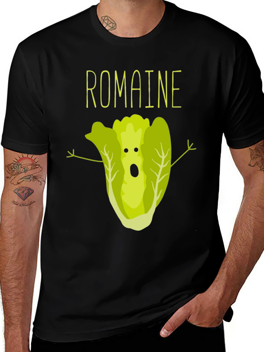 Romaine Lettuce Funny Vegan T-Shirt
