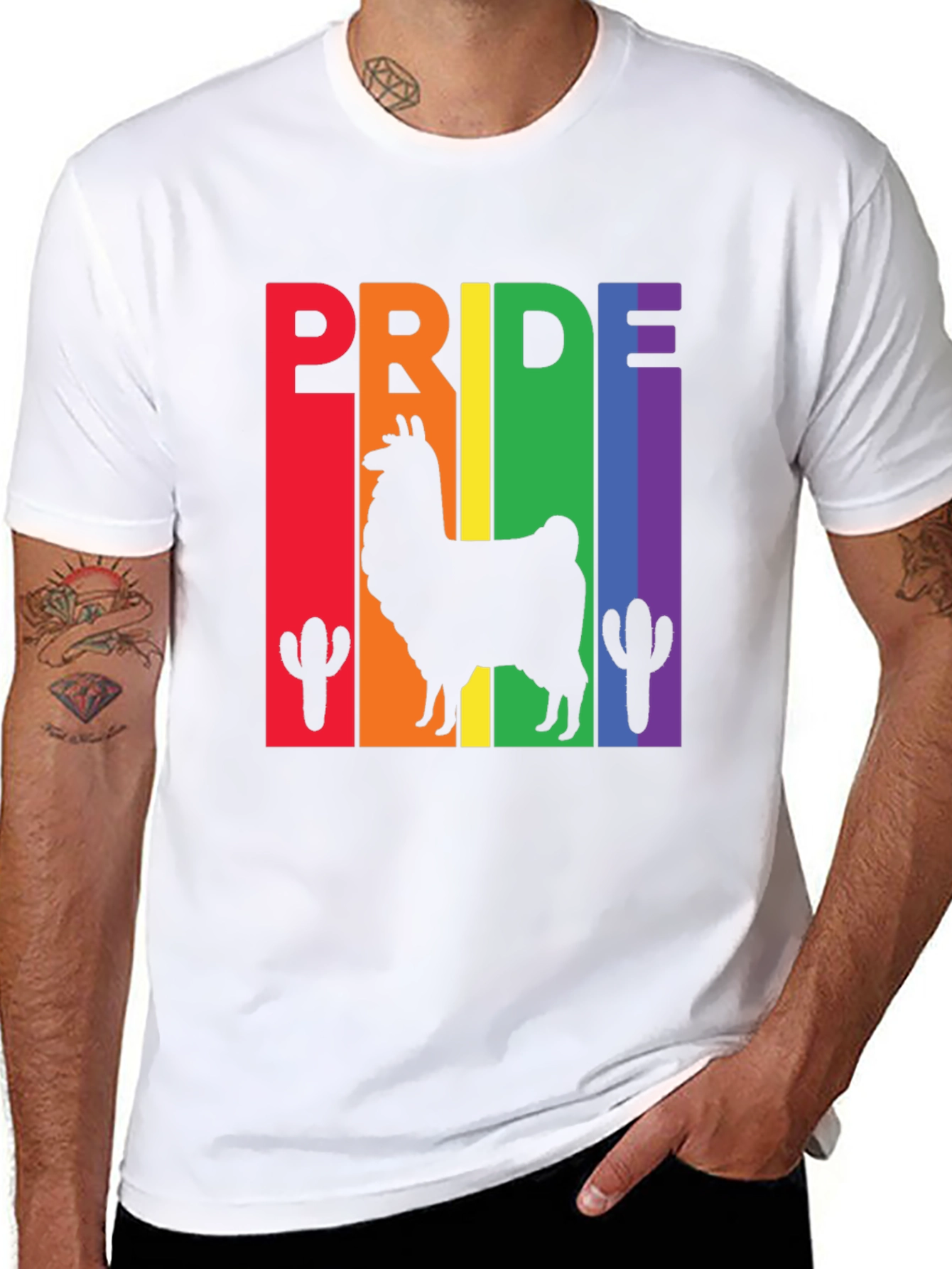 Pride Llama Graphic Tee - LGBTQ+ Pride Shirt