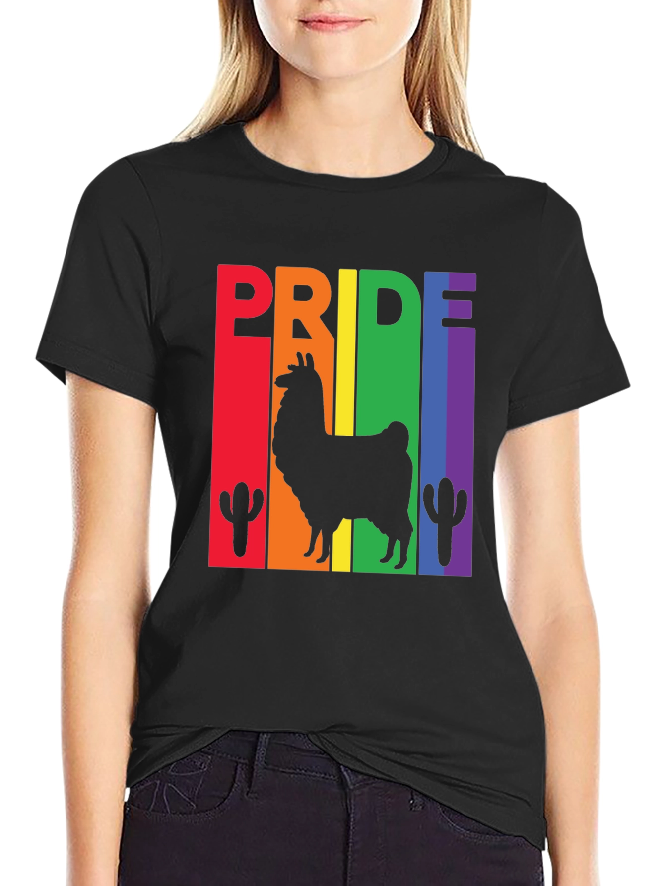 Pride Llama Graphic Tee - LGBTQ+ Pride Shirt