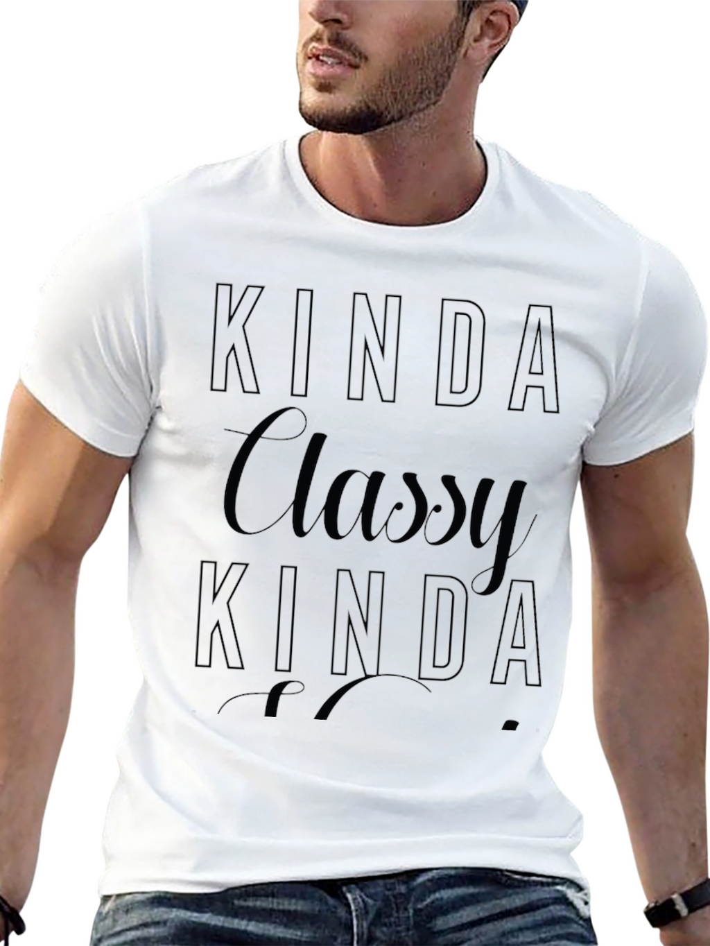 Kinda Classy T-Shirt - Soft Black Tee