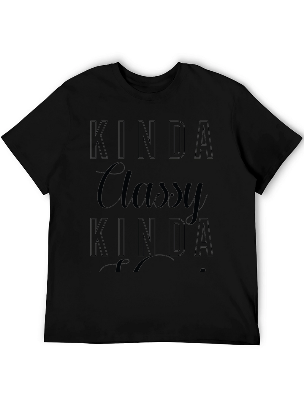 Kinda Classy T-Shirt - Soft Black Tee