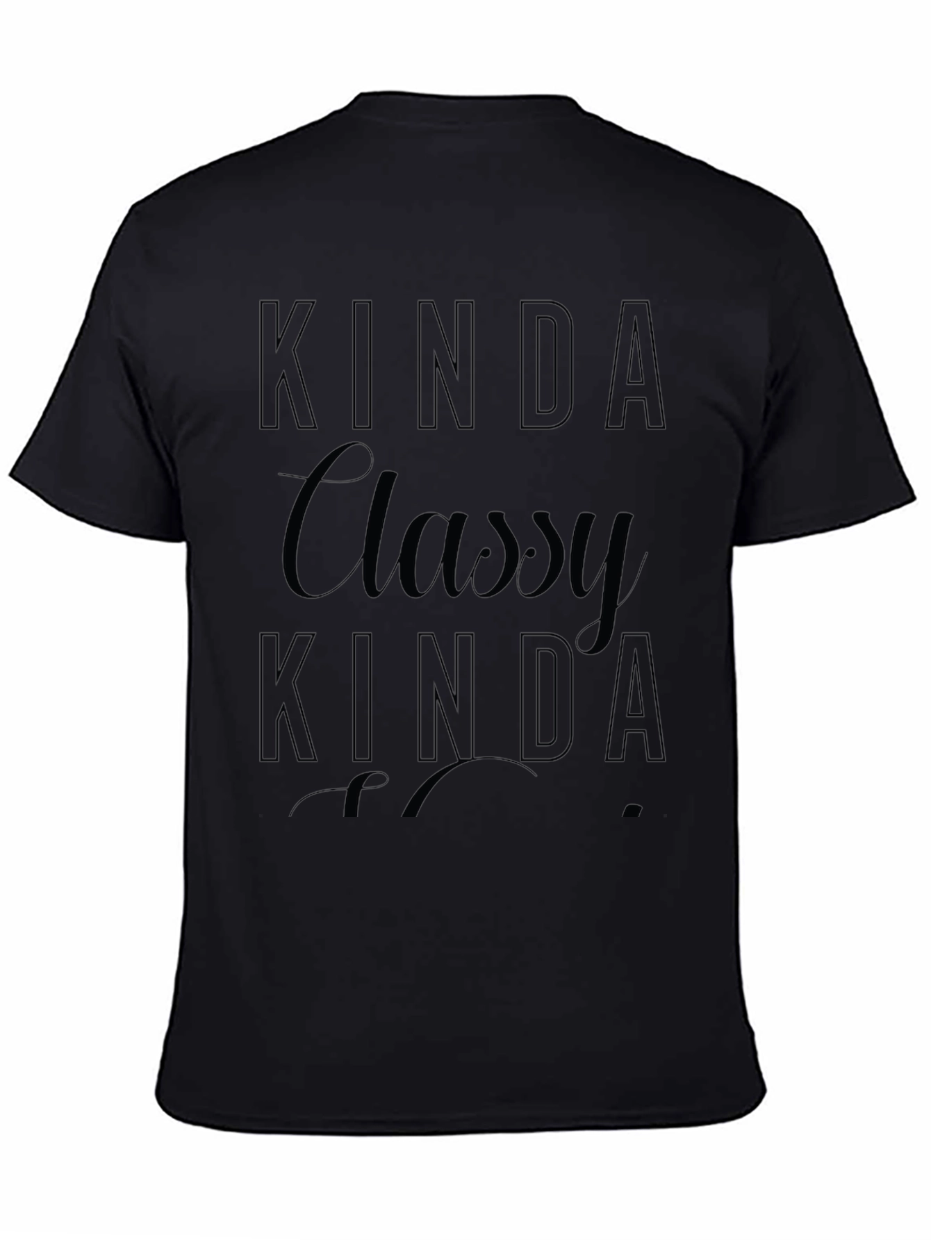 Kinda Classy T-Shirt - Soft Black Tee